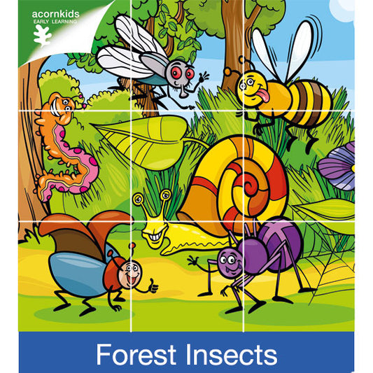 Bath Puzzle - Forest Insects