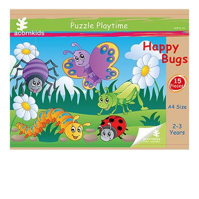 Board Puzzle - Happy Bugs