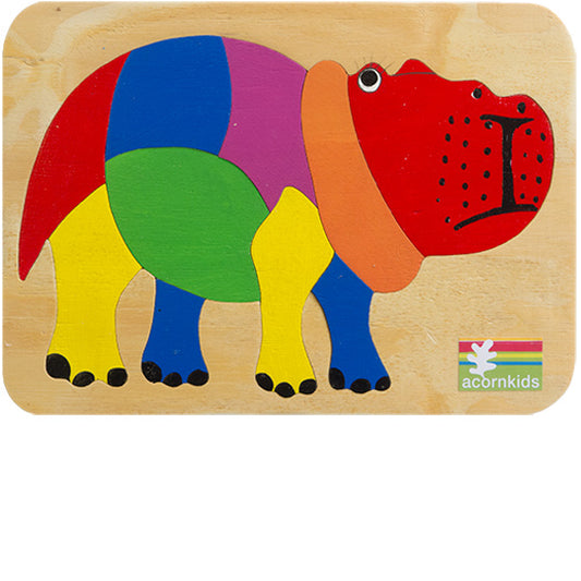 Wood Puzzle - Harry Hippo