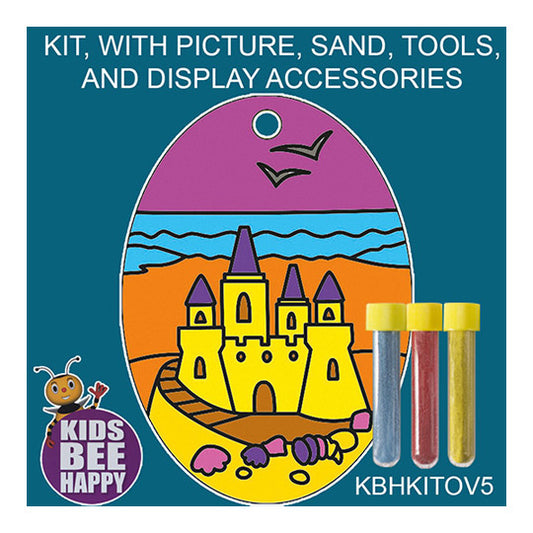 A: Sand Art Kit (Oval) - SAND CASTLE