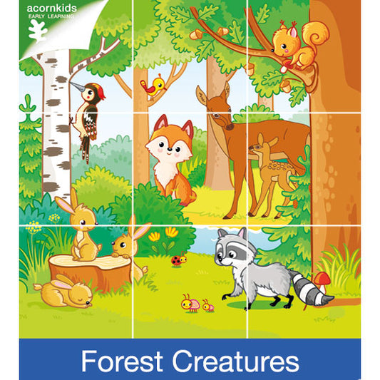 Bath Puzzle - Forest Creatures